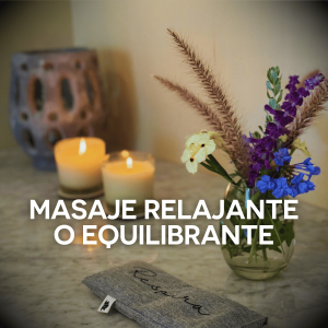 Masaje relajante o equilibrante